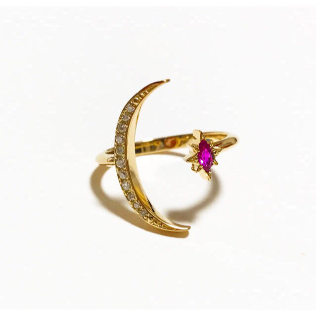 月と星のリング